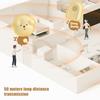 Wireless Doorbell with Receiver Cartoon Puppy 50M Long Distance Volume Adjustable Welcome Doorbell Self-Powered Home Office Door Bell