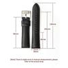22mm Genuine Leather Watch Band for Fossil FS5061 FS5237 ME3052 Men's Replacement Strap