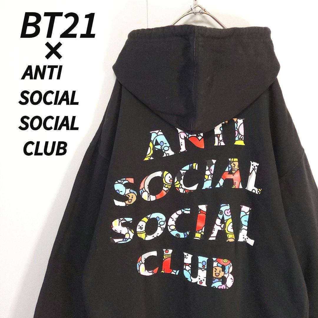 

[Б/У] Худи коллаборации BT21 BTS и Anti Social Social Club, размер M, черное, сделано в США