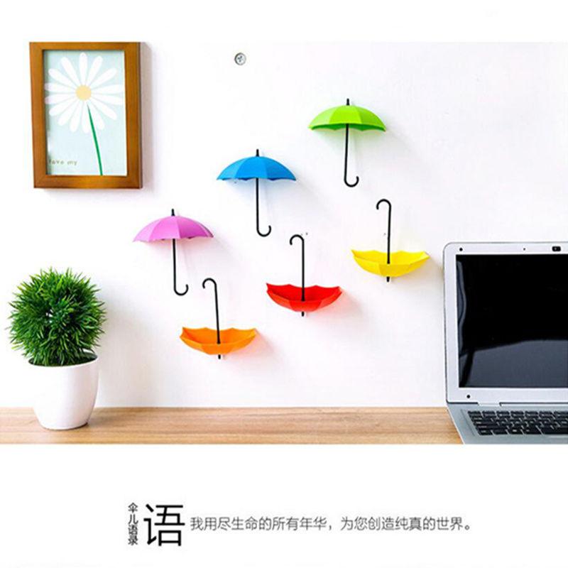 Non-marking Punch-free Umbrella Hook Self-adhesive Hook Wall Door Clothing Hanger Key Debris Hook Bathroom Kitchen Sticky Rack