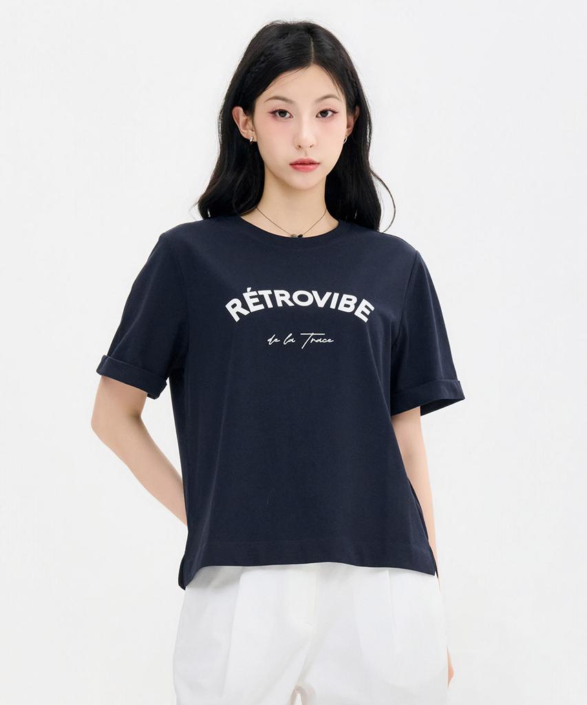 CHASECULT Women'S Sleeve Variation Graphic Short Sleeve T-Shirt-Fbrg5870D04