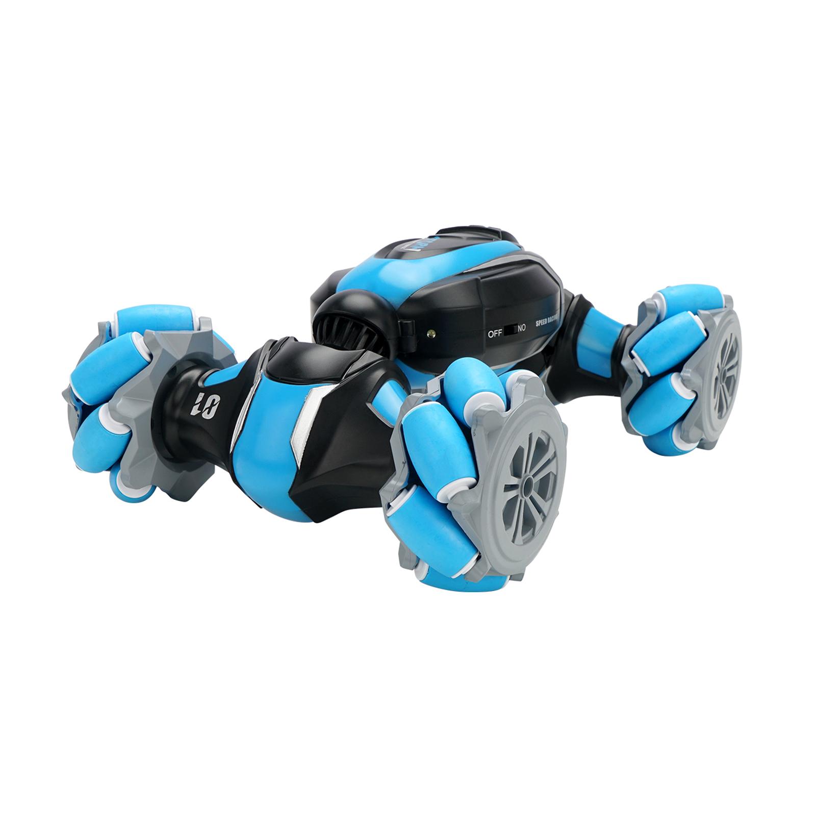 

4WD внедорожник грузовик RC тумблер трюк автомобиль со светом и музыкой, двухсторонний вращающийся на 360 градусов пульт дистанционного управления поворотный трюк