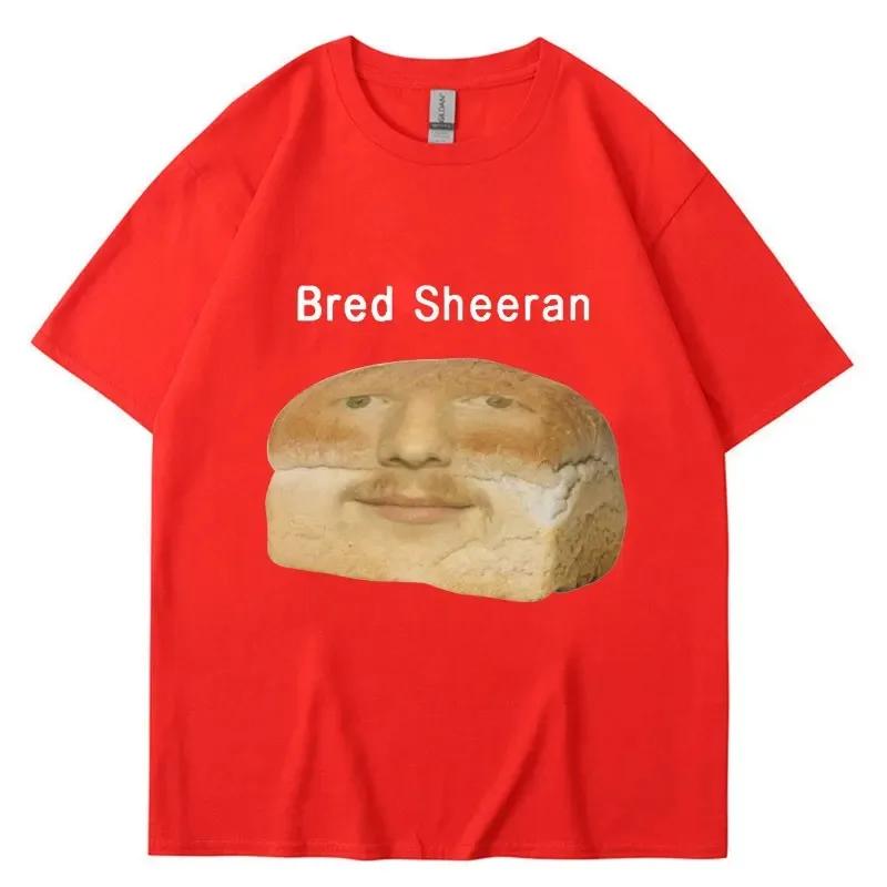 Grappige Ed Sheeran Meme Print T-shirts Mannen Vrouwen Humor Creativiteit Korte Mouw Oversized Casual Zomer T-shirt Streetwear