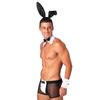 Mens Rabbit Ears See Through Boxer Briefs Underwear Set Halloween Costume