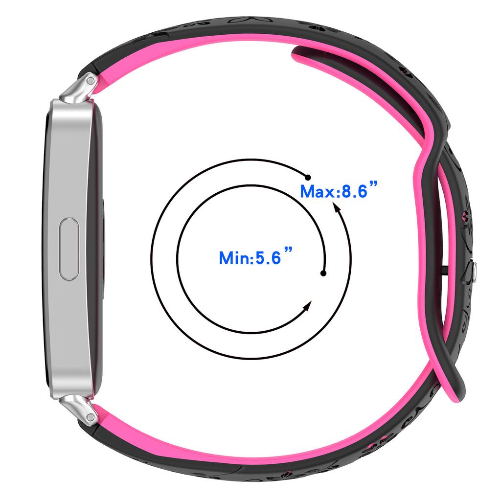 Women Silicone Flower 3D Engraved Strap for Huawei Band 10 9 8 Breathable Comfortable Bracelet Wristband for Huawei Fit4 Fit3 Fit2 Correa Accessories