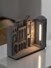 Original European Alley Night Light In the Wall Light,tabletop Decoration,high-end Vertical Holiday Gift Cement Small Table Lamp