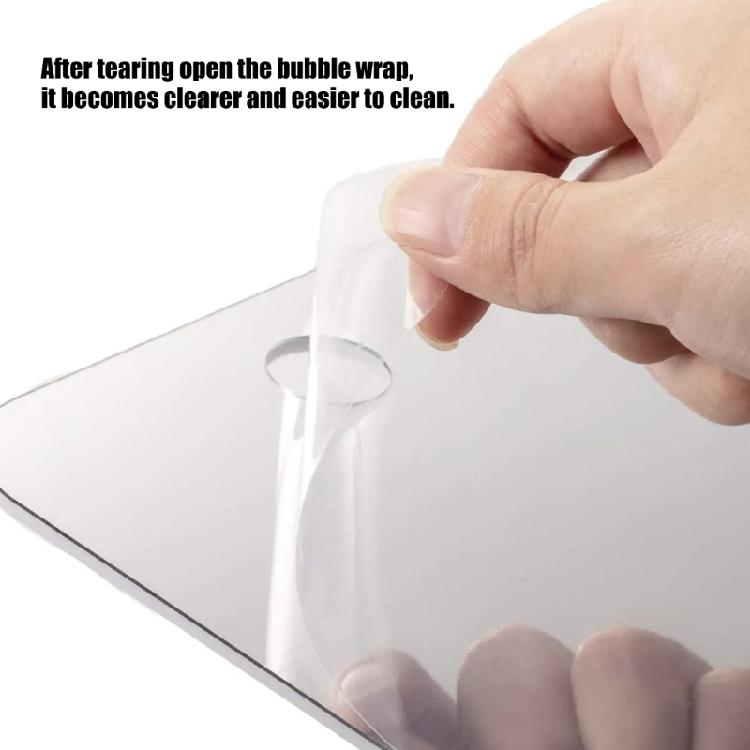 Acrylic Shaving Mirror with Suction Cup Smooth Fogless Bathroom Shower Mirror for Bathroom Bedroom Easy To Use