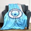 Coperte con Stemma Manchester City Flanella Stampata Traspirante Calda Coperta da Divano per Casa Ufficio Copriletti 0708a20