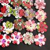 100 0mm Mixed Flower Printed Holes for Sewing Crafting, Cardmaking, Clothing Cushions Embellishments