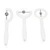 3pcs Tongue Tip Exercise Set 304 Stainless Steel Balls Oral Muscle Strength Tongue Training Tools White