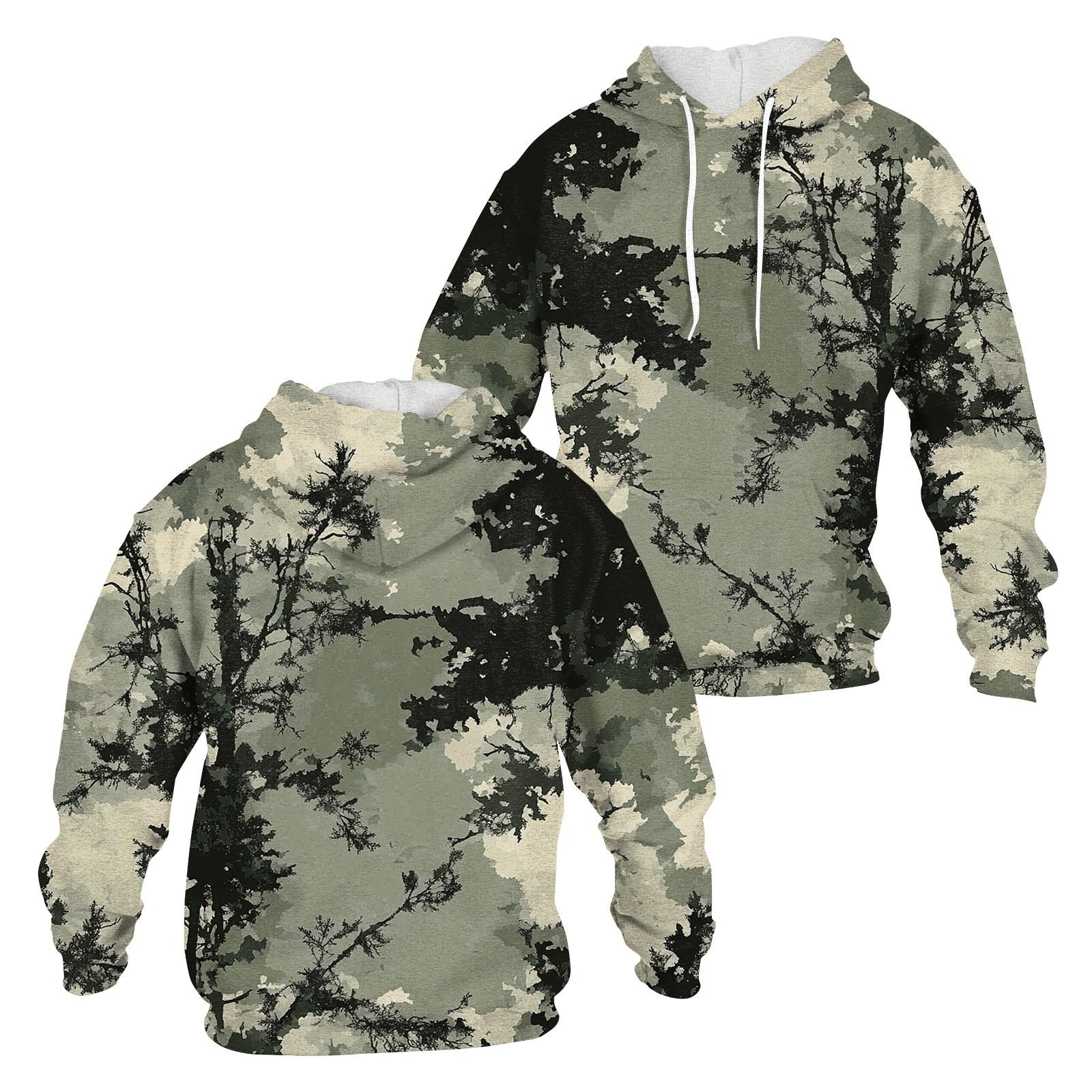 

Men s Casual Fashion Long Sleeve Hooded With Pocket Flag Small Print Sweatshirt XXXL