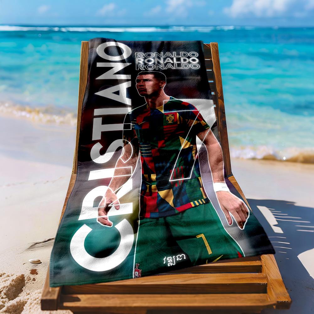 Cristiano Ronaldo Beach Towel Quickdry Soft Microfiber Comfortable Lightweight Suitable For Sports Travel Swimming Yoga Bathroom Beach And Pool