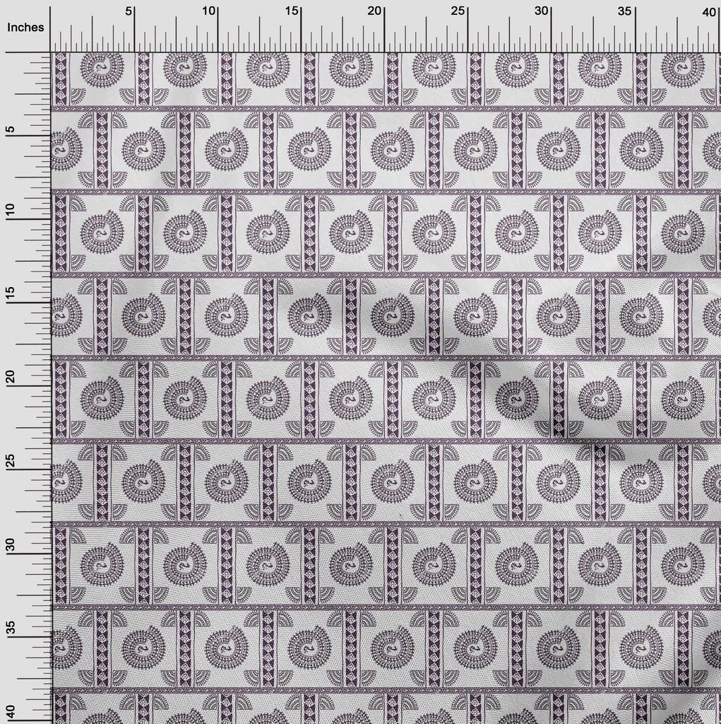 oneOone Baumwoll-Flex Schwarzer Stoff Asiatischer Blumenblock Quiltzubehör Druck Nähstoff pro Yard 40 Zoll
