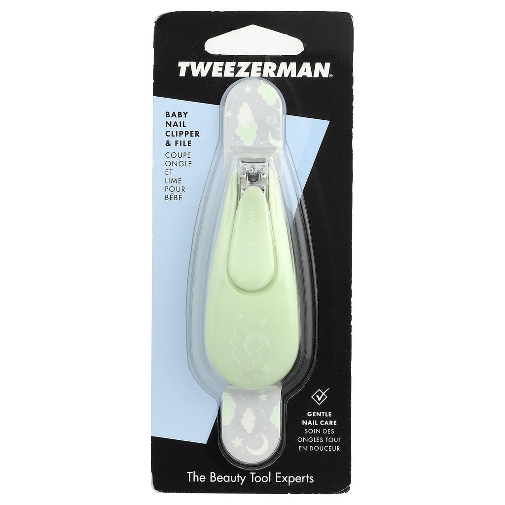 TWEEZERMAN Baby Nail Clippers & File, 2-Piece Kit