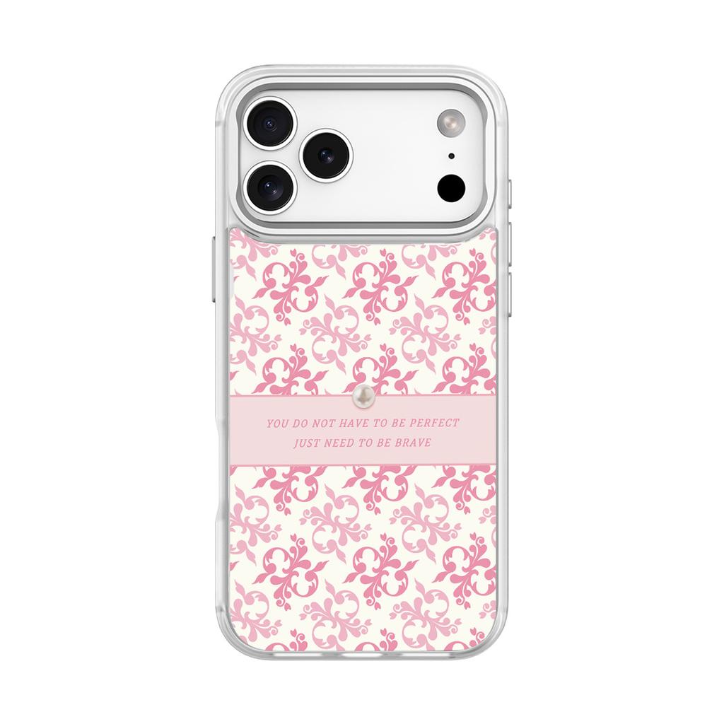 Applicable to Apple 17 mobile phone case, advanced sense 16 replaceable back plate 15promax magnetic mobile phone case, light pink pattern