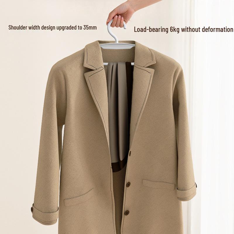 Seamless Wide Shoulder Non-slip Clothes Hanger for Adults - Thickened for Dormitory and Household Use.