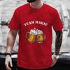 French Beer Graphic Wedding Tops Evg Team Future Groom Man Squad T Shirt Boyfriend Single Farewell Tees Bachelor Party Tshirt