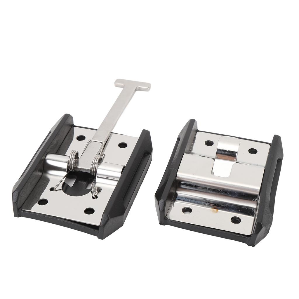 RV Trailer Door Holder Stainless Steel T Style Entry Door Catch Exterior Door Hold Hook and Keeper for Campervan