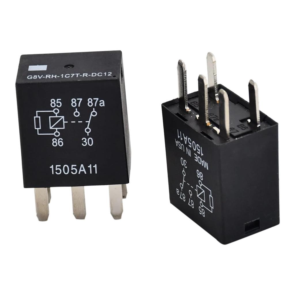 G8V-RH-1C7T-R-DC12 Power Relay 2PCS 12VDC 35Amp 5Pin Compatible with Omron 301-1C-C-R1-U01-12VDC Sea-Doo 278002822 Can-Am 515176774 710000739 SPDT