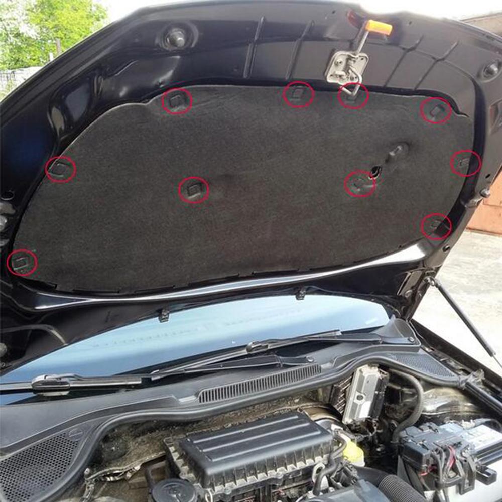 20pcs Engine Hood Sound Deadener Insulation Clips for VW