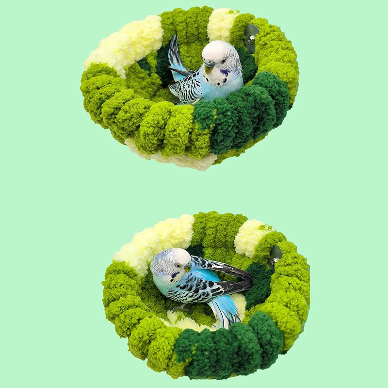 Cozy Winter Bird Nest - Plush Parrot And Budgie Bed For Cold Weather - Soft Cotton Birdhouse For Warmth & Comfort