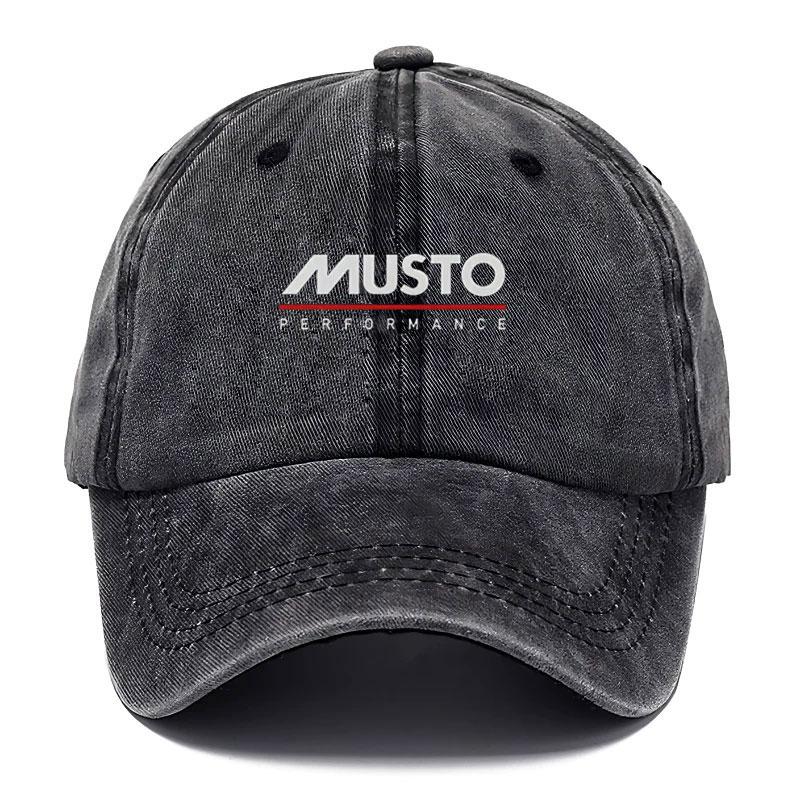 

Musto Performance Custom Vintage Washed Cotton Baseball Cap Unisex Retro Soft Top Adjustable Snapback Hat for Outdoor Sports чорний