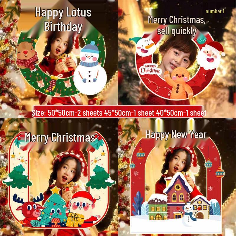 Christmas Handheld Photo Booth Prop Set