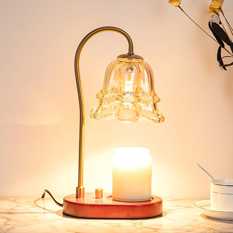 Aromatherapy Wax Melting Lamp with Essential Oil, No Flame, for Bedroom – Multifunctional Table Lamp and Fragrance Diffuser