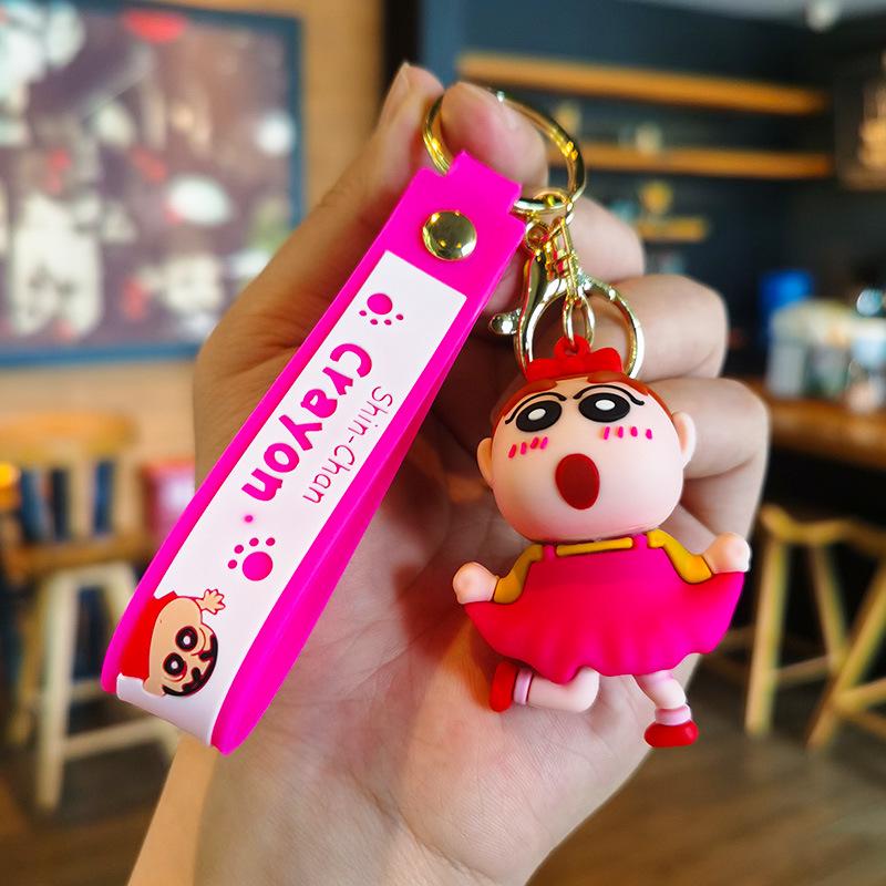 Creative Shin-chan Cartoon Keychain Pendant for Students & Couples