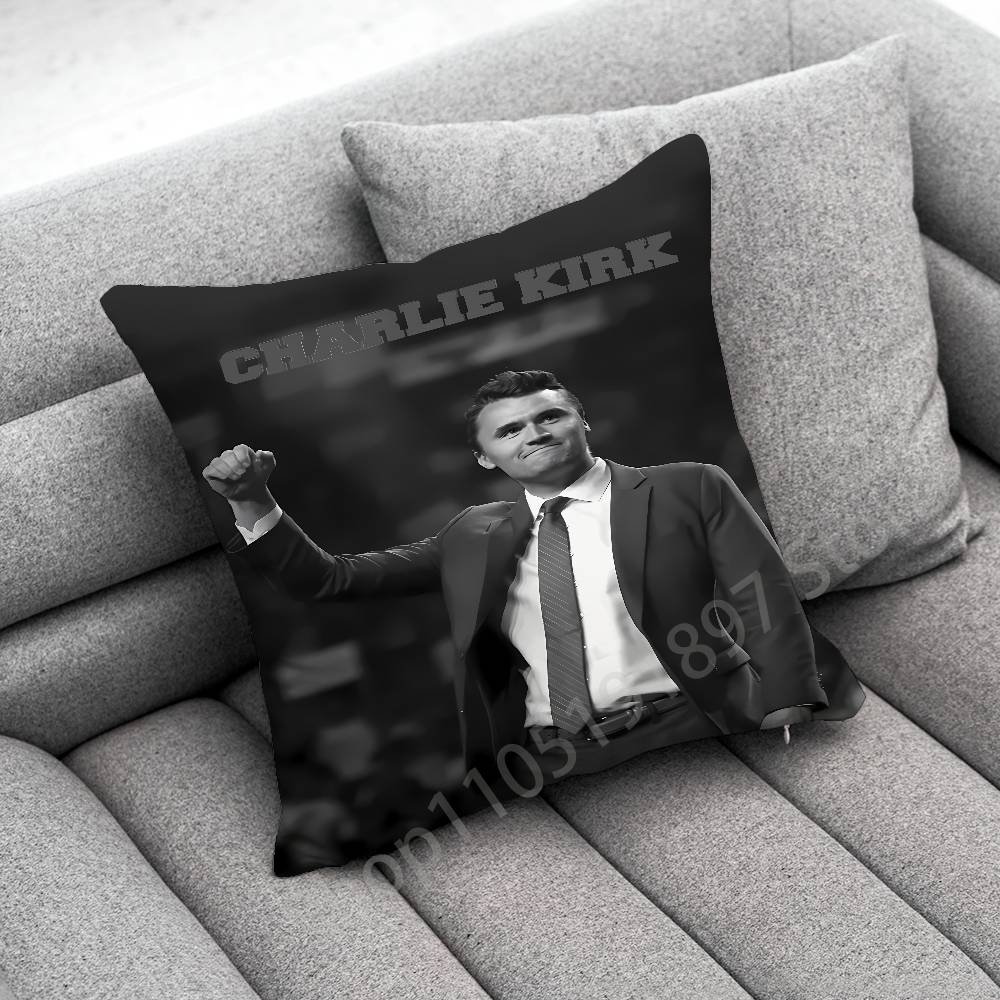 America C-Charlie Kirk Cross Throw Pillow Case For 45X45Cm 40X40Cm 30X30Cm 50X50Cm 55X55Cm Square Home Pillowcase Case