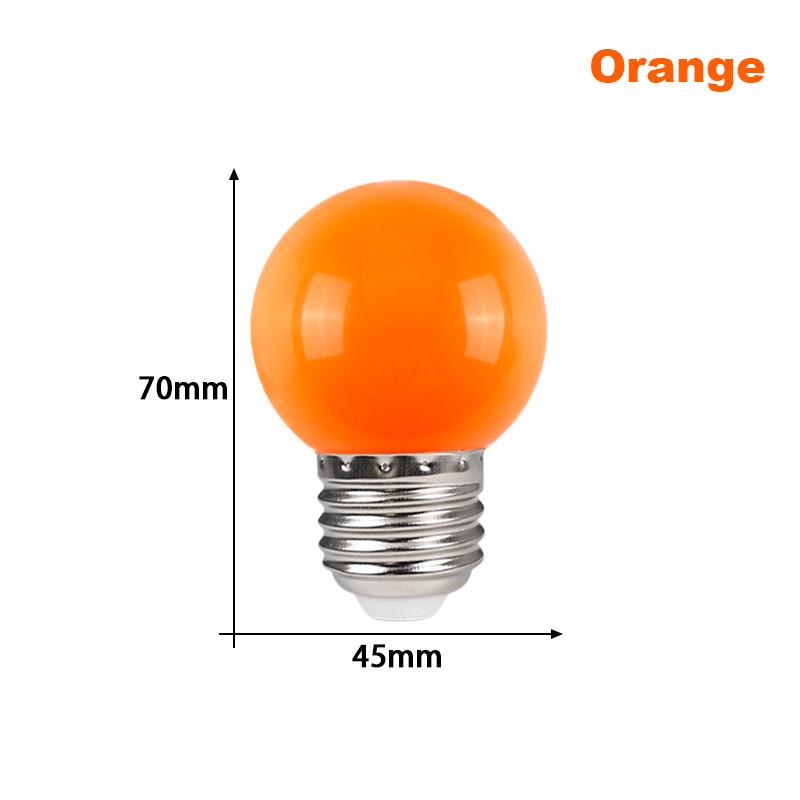10 stk LED-pære E27 LED-lampe 3W 1W AC 220V Lyspære Kald Varm Hvit Mer Farge Lampada LED Spotlys Bombilla Hjemmedekor Liten Lyspære