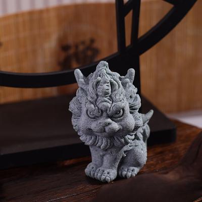 Creative Green Sandstone Divine Beast Image Ornament Home Micro Landscape Flower Bonsai Fish Tank Landscape Decoration Props