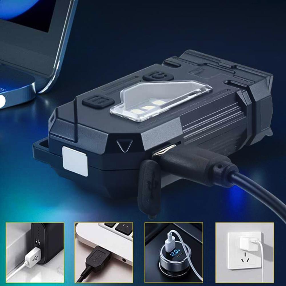 Super Bright Pocket Torch Light LED Multifunctional Linterna Magnetic COB EDC Mini Keychain Flashlight Rechargeable Torch