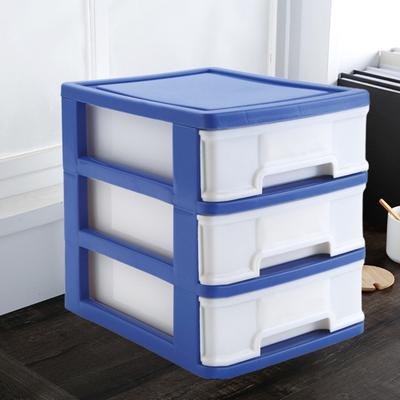 Cassetto portaoggetti da scrivania, grande capacità, design a 3 strati, cassetti impilabili