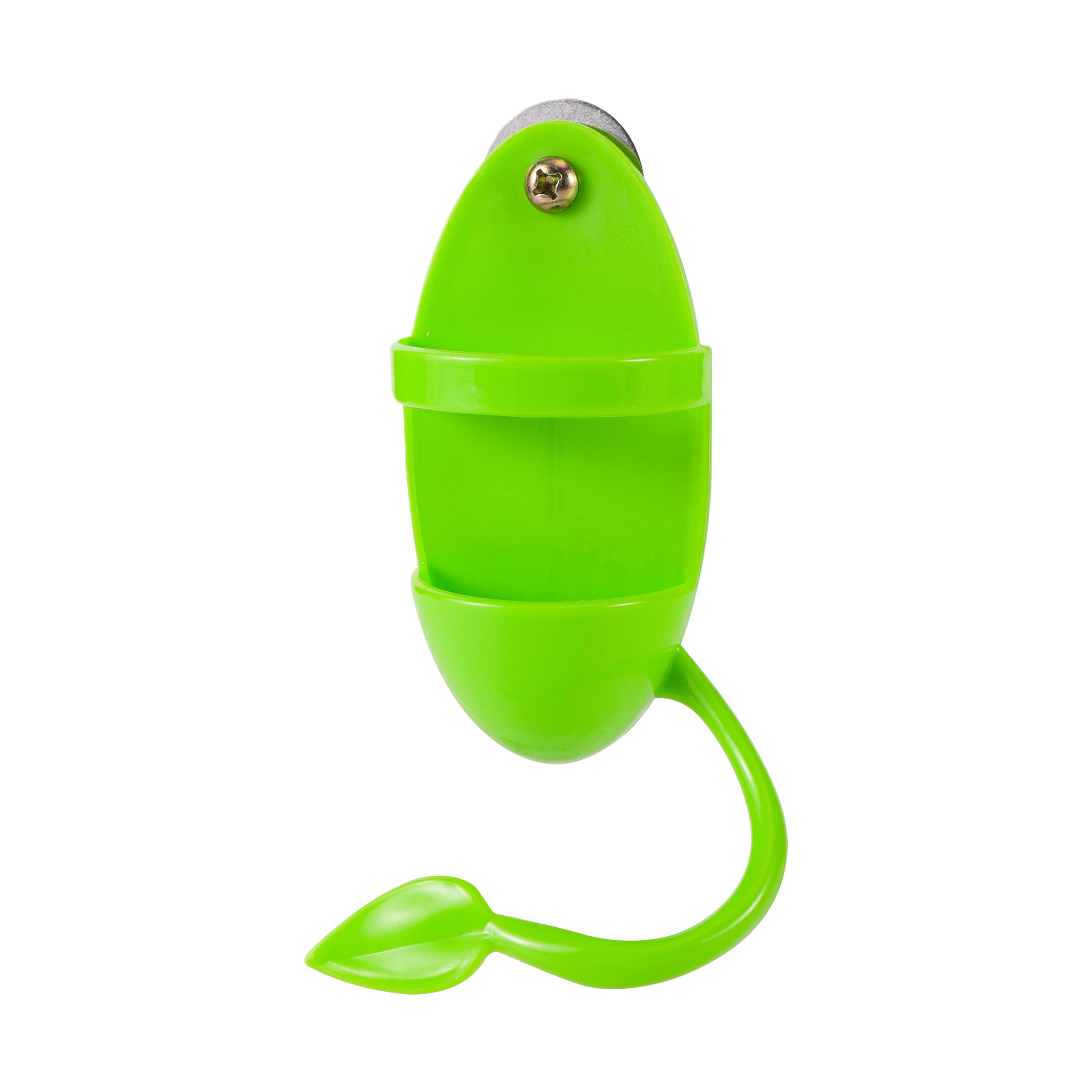 

Pet Parrot Feeder Hanging Cage Fruit Vegetable Container Feeding Cup Cuttlebone Stand Holder Cage Perching Frame Accessories 1PC зелёный