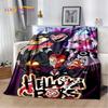 H-Helluva Boss Blitzo Cartoon Weiche Decke, Weiche Überwurfdecke für Zuhause Schlafzimmer Bett Sofa Picknick Reiseabdeckung Kindergeschenk