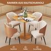 Dining Table, 70 X 70 Cm Kitchen Table for 4 People Made of Rubberwood for Kitchen, Dining Room, Natural