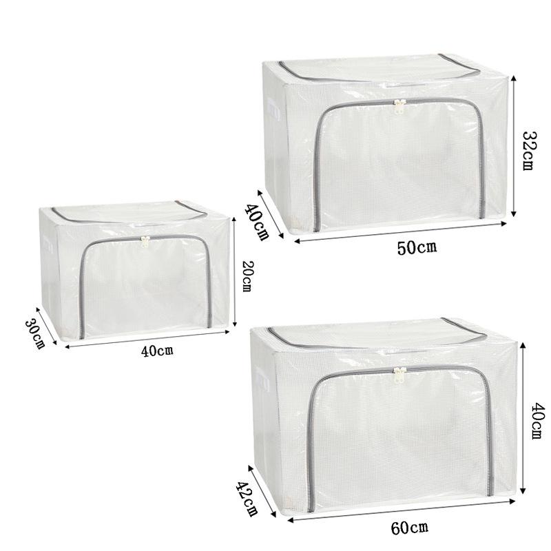 

Baona Oxford Cloth Large Capacity Folding Storage Box for Clothes and Quilts 24L (40x30x20cm)