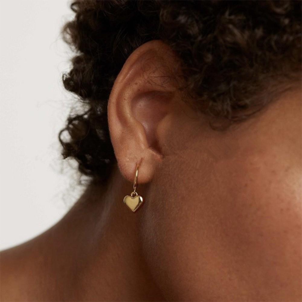 Fashion Dangle Drop Earrings Zinc Zinc Alloy Ear Cuff Casual Heart-Shaped Earrings Gift