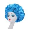 Satin Ribbon Round Silk Sleep Cap with Bowknot: Wide Brim Hair Care and Bath Hat
