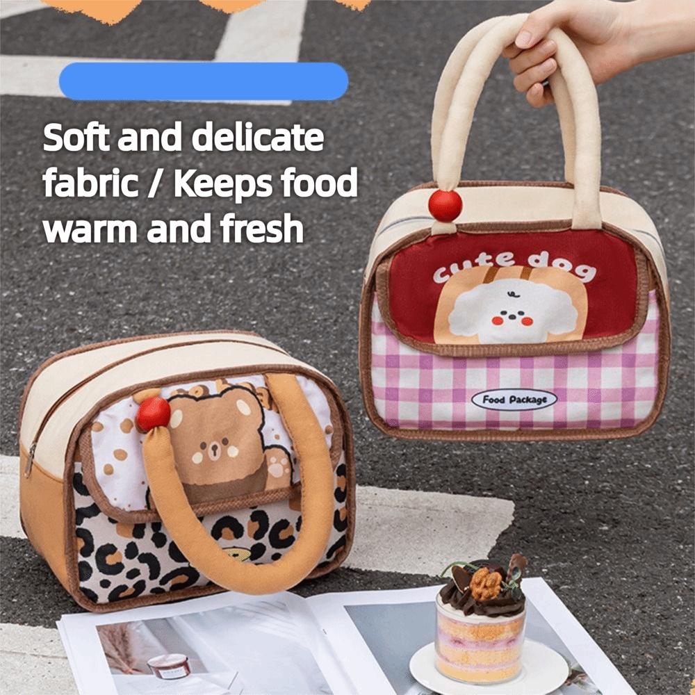 Thickened Lunch Bag Lightweight Insulated Bag Cute Food Picnic Container School