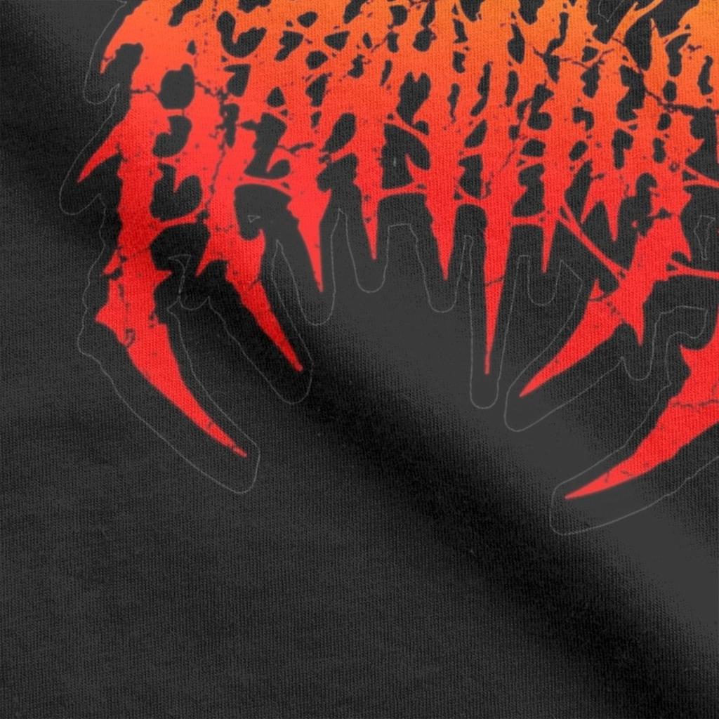 Crazy Kraaniumm Band Slamchosis T-Shirts Men Crew Neck Pure Cotton T Shirts Brutal Deathcore Rock Short Sleeve Tees Plus Size
