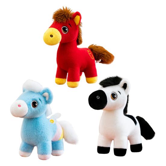 Horse Doll Year of The Horse Symbol PP Cotton Filling Traditional Craftsmanship Zodiac Doll Desk Ornament
