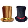 Top Hat Black Magician Butler Dress Up Costume Accessory Novelty Formal