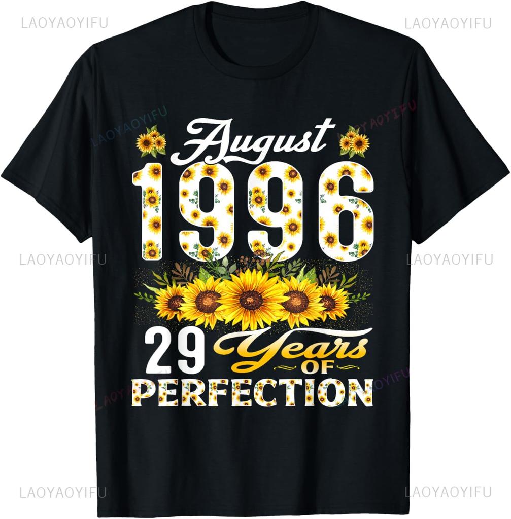 Level 29 Unlocked Awesome Since 1996 29th Birthday Gamer TShirt Unisex Summer Streetwear Tops Couple Camisas