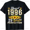 Level 29 Unlocked Awesome Since 1996 29th Birthday Gamer TShirt Unisex Summer Streetwear Tops Couple Camisas