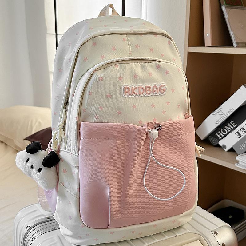 School bag female college student design sense ins style student female Mori department large capacity summer niche backpack female backpack