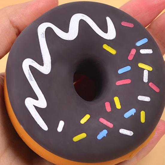 Realistic Donut Slow-Rising Squeeze Toy Soft Fidget for Stress Relief Cute Dessert-Themed Decompression Gadget for Kids Adults