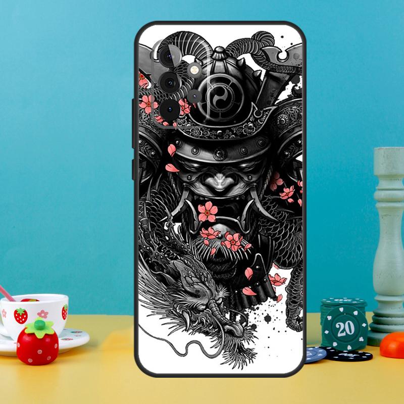Étui Masque Hannya Oni Japonais Pour Samsung Galaxy A15 A16 A05 A26 A36 A56 A52 A53 A33 A13 A34 A54 A14 A35 A55 A22 A32