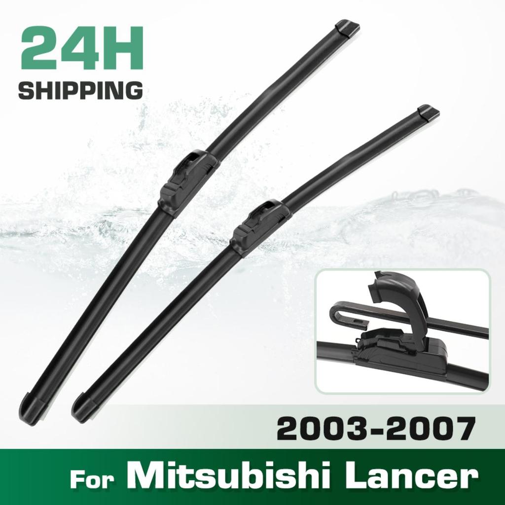 For Mitsubishi Lancer 2003-2007 2004 2005 2006 Wiper Front Wiper Blades Windshield Windscreen Window Brush 24"+18